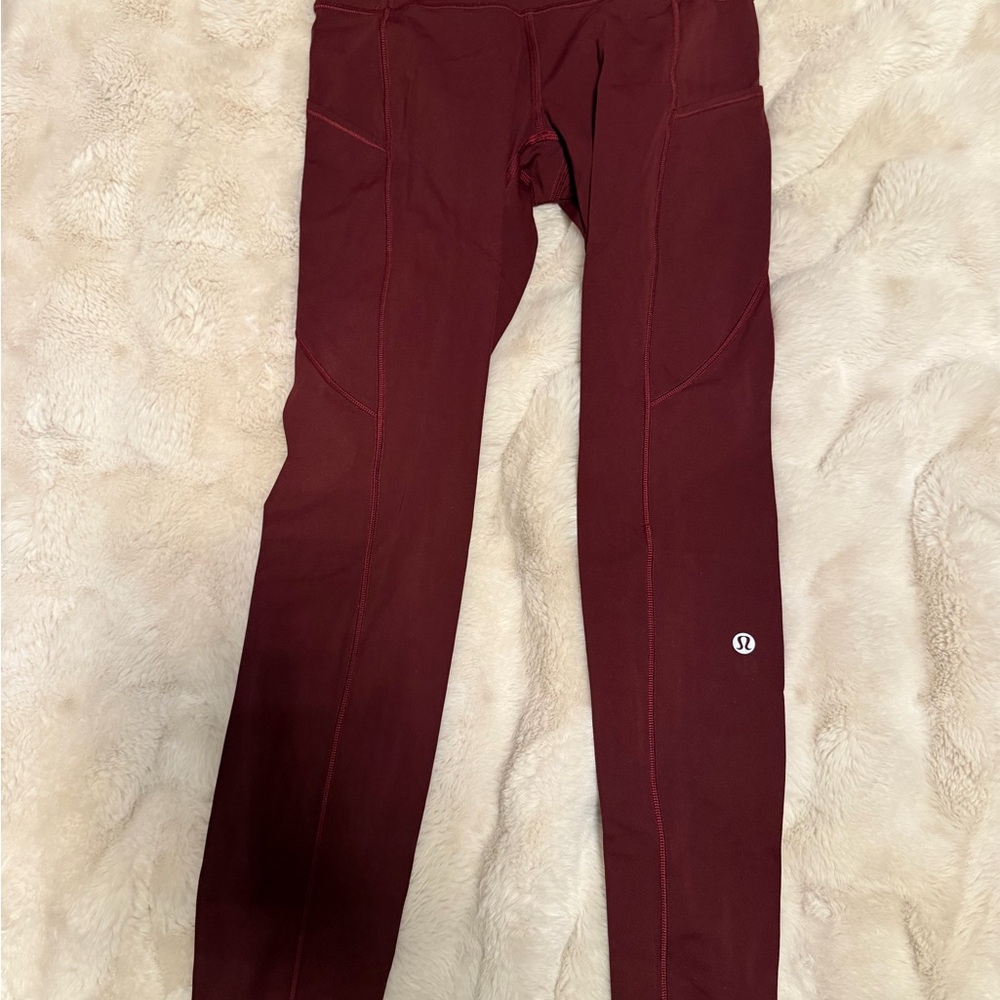 lululemon athletica Burgundy Leggings